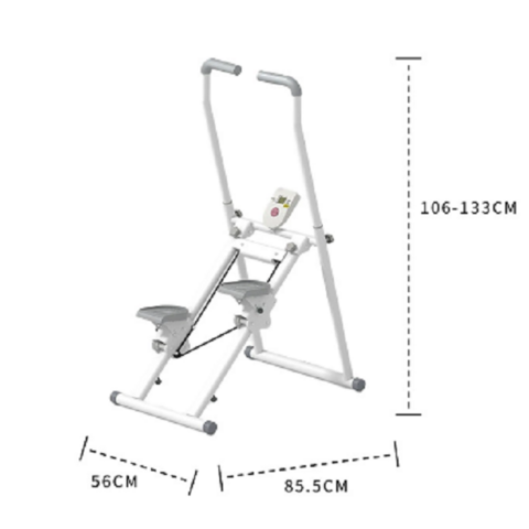 Escada de casa que economiza espaço com alças ergonômicas - Melhore sua rotina de exercícios