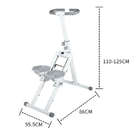 Escada de casa que economiza espaço com alças ergonômicas - Melhore sua rotina de exercícios
