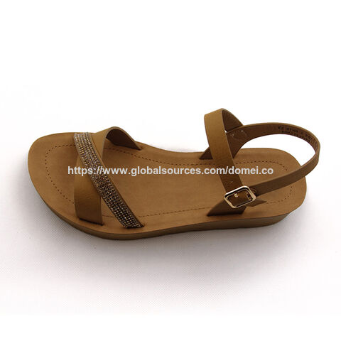 OEM Sommer Damen Sandale Outdoor PU Mode Sandale