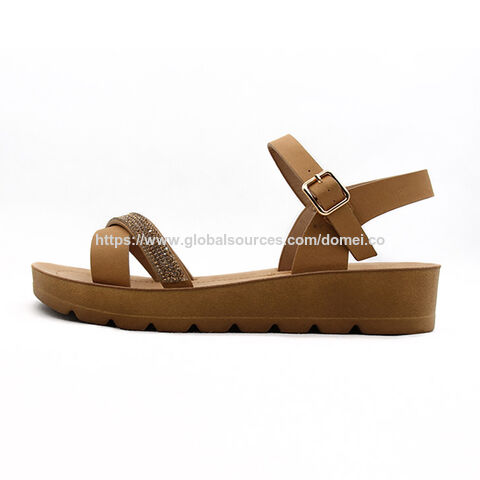 OEM Sommer Damen Sandale Outdoor PU Mode Sandale