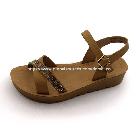 OEM Sommer Damen Sandale Outdoor PU Mode Sandale