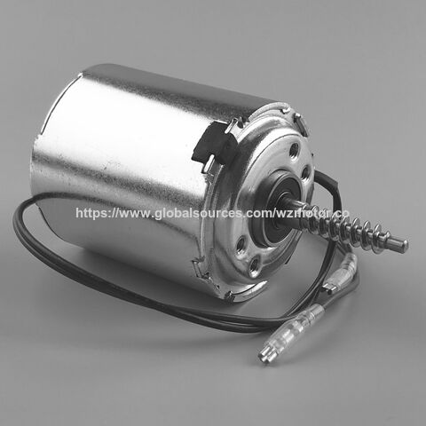 UL-geprüfter 24V DC-Motor mit Kohlebürsten, Außendurchmesser: 59 mm * 81,5 mm (L) mit Schneckengetriebe für Linearantriebssystem an verstellbaren Tischen