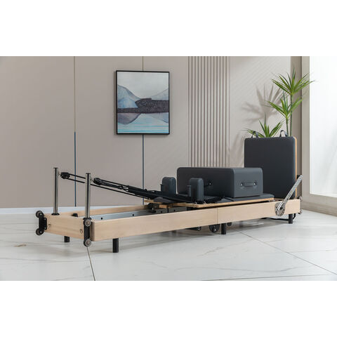 Fabrikpreis Hi-Tech Faltbarer Rubberwood Pilates Reformer Maschine Verstellbares Tragbares Pilates Bett Klappbar für Zuhause und Studio