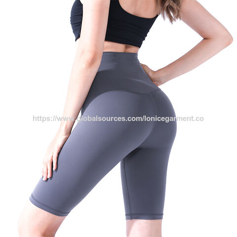 Shorts de cyclisme Naked-Feel Automne 2025 - Shorts hybrides de yoga taille haute rehausse-fesses pour salle de sport et cyclisme