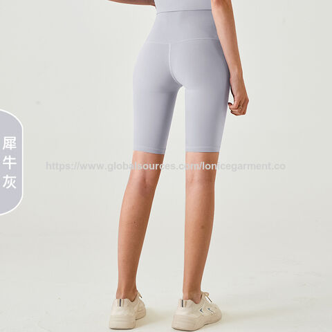 Shorts de cyclisme Naked-Feel Automne 2025 - Shorts hybrides de yoga taille haute rehausse-fesses pour salle de sport et cyclisme