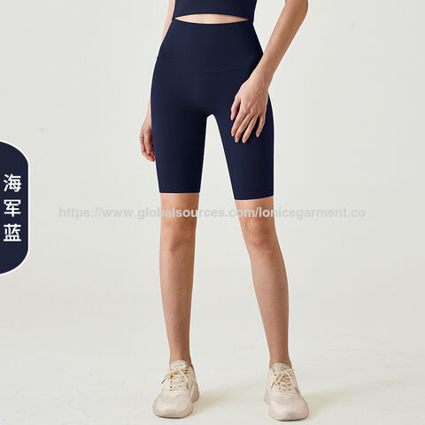 Shorts de cyclisme Naked-Feel Automne 2025 - Shorts hybrides de yoga taille haute rehausse-fesses pour salle de sport et cyclisme