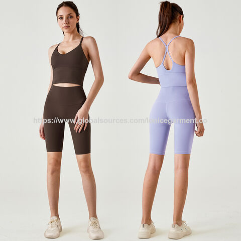 Shorts de cyclisme Naked-Feel Automne 2025 - Shorts hybrides de yoga taille haute rehausse-fesses pour salle de sport et cyclisme