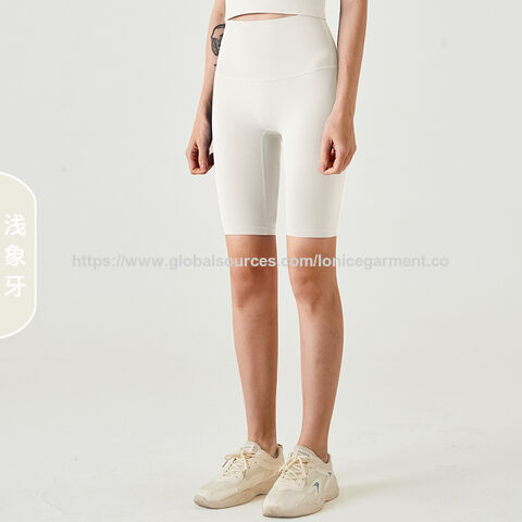 Shorts de cyclisme Naked-Feel Automne 2025 - Shorts hybrides de yoga taille haute rehausse-fesses pour salle de sport et cyclisme