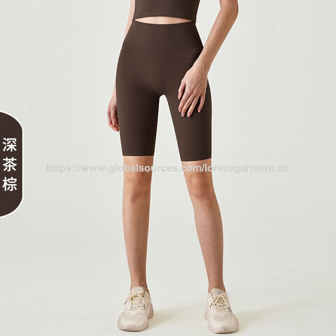 Shorts de cyclisme Naked-Feel Automne 2025 - Shorts hybrides de yoga taille haute rehausse-fesses pour salle de sport et cyclisme