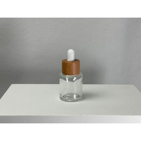 Perfume bottles Bamboo and wood glass bottle environmentally friendly perfume filling essential oil bottle