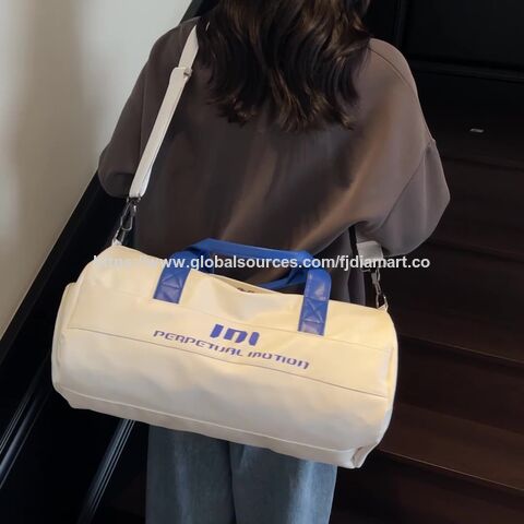 Bolsa de Treino Crossbody Portátil Masculina e Feminina Separação Seco e Molhado Bagagem de Natação Oxford para Viagens de Curta Distância