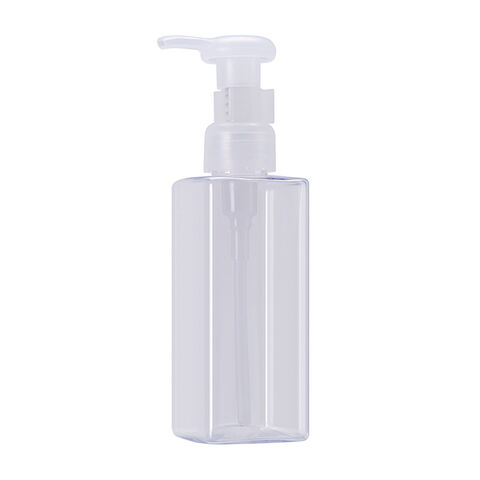 Botella de plástico para cosméticos, textura mate transparente, dispensador de emulsión, envase de plástico vacío para cosméticos