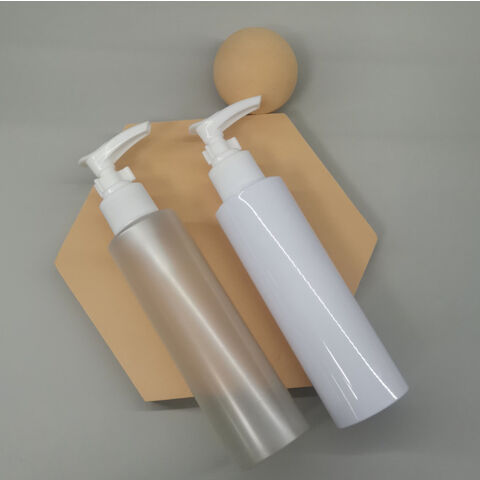 Botella de plástico para cosméticos, textura mate transparente, dispensador de emulsión, envase de plástico vacío para cosméticos