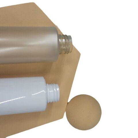 Botella de plástico para cosméticos, textura mate transparente, dispensador de emulsión, envase de plástico vacío para cosméticos