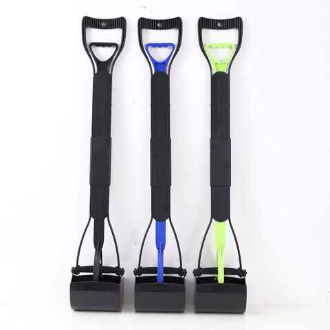 Ensemble de Ramasse-Crottes Ergonomique à Long Manche avec Distributeur de Sacs Biodégradables Intégré pour Animaux de Compagnie