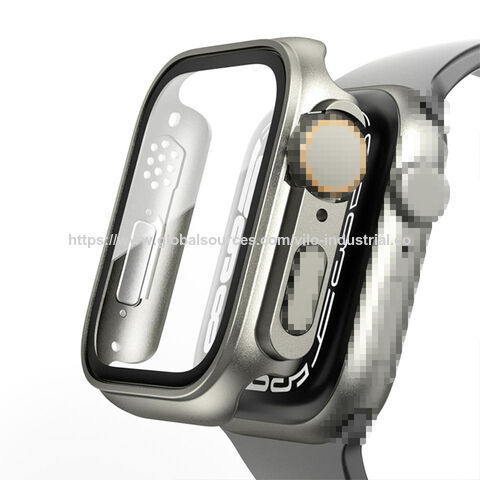 Nova Capa Protetora Integrada de Filme Temperado para PC com Pulseira para Apple Watch Series 8 Ultra de 49 mm