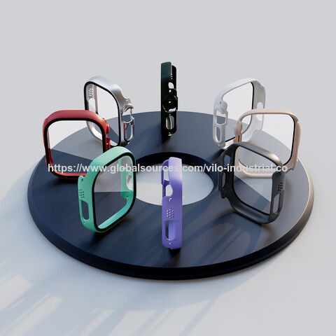 Nova Capa Protetora Integrada de Filme Temperado para PC com Pulseira para Apple Watch Series 8 Ultra de 49 mm