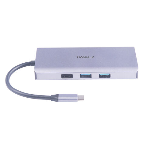 Estación de acoplamiento 9 en 1 PD 100W, concentrador USB 3.0 Gigabit Ethernet Pro Max, estación de acoplamiento multifunción para oficina