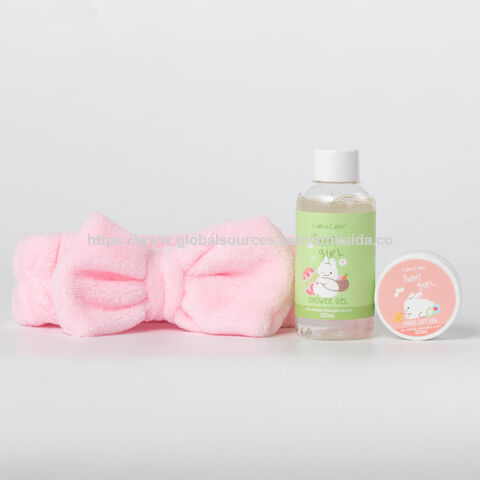 Fabrik Großhandel Mädchen Bad Geschenkset Enthält 120ml Duschgel, 20ml Körperlotion, Haarband