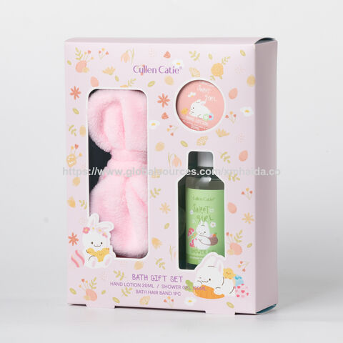 Fabrik Großhandel Mädchen Bad Geschenkset Enthält 120ml Duschgel, 20ml Körperlotion, Haarband