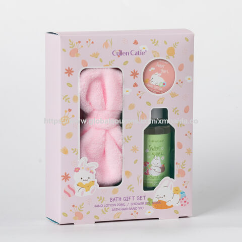 Fabrik Großhandel Mädchen Bad Geschenkset Enthält 120ml Duschgel, 20ml Körperlotion, Haarband