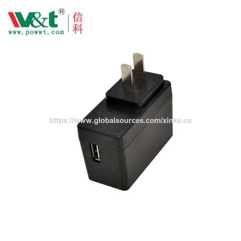 El mejor adaptador de corriente USB 6W 5V 500mA 1A 1.5A con enchufe para Reino Unido, Estados Unidos, Corea, Japón, Australia y Taiwán