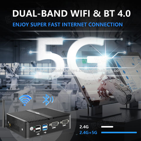 EGLOBAL M4 OEM/ODM Mini Computador N100 de 12ª Geração 2*RS232 4USB 2*HD, 1*DP Display 4K Windows11 Mini PC Fanless para quiosque