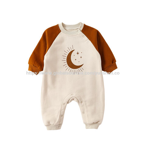 Baby Mädchen Strampler Overall 0-2 Jahre Langarm Frühling Herbst Baby Allover Druck Krabbel Cartoon Einteiler