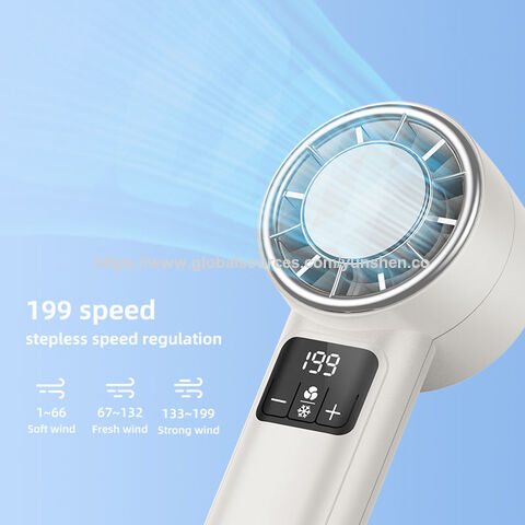 Ventilador de escritorio turbo de 3000mAh, soporte de escritorio, ventilador pequeño portátil recargable, mini