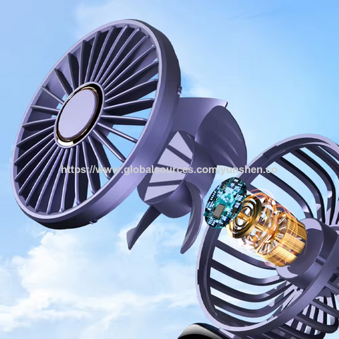 Ventilador de escritorio turbo de 3000mAh, soporte de escritorio, ventilador pequeño portátil recargable, mini