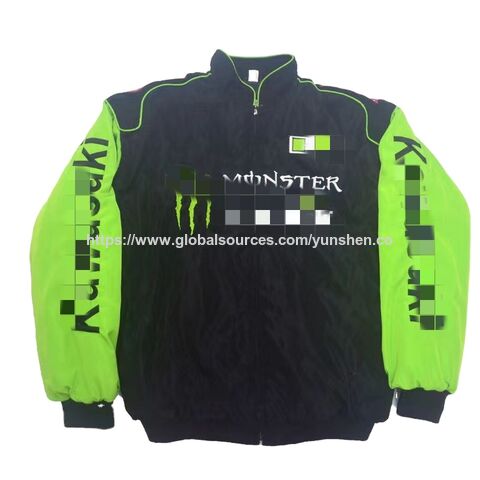 Veste Bomber de Course Nascar F1 Vintage Rare Personnalisée OEM en Gros - Vêtements de Rue avec Broderie et Patchs de Marque Personnalisés