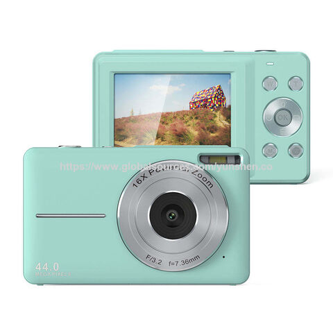 Digitalkamera FHD 1080P 44MP Kompakt Günstig Studenten Portable Digitale Kompaktkamera mit 2,4'' Farbdisplay und 16x Digitalzoom