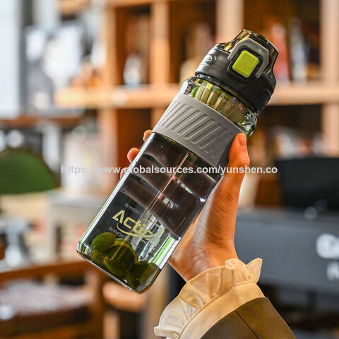 Sport-Wasserflasche aus Kunststoff, 720 ml, Sport-Wasserflasche, Fruchtsaftbecher mit breiter Öffnung, kundenspezifisches Logo, Großhandel, Gym-Wasserflasche