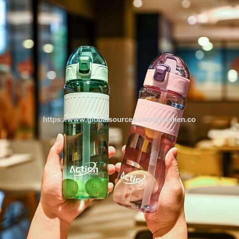Sport-Wasserflasche aus Kunststoff, 720 ml, Sport-Wasserflasche, Fruchtsaftbecher mit breiter Öffnung, kundenspezifisches Logo, Großhandel, Gym-Wasserflasche