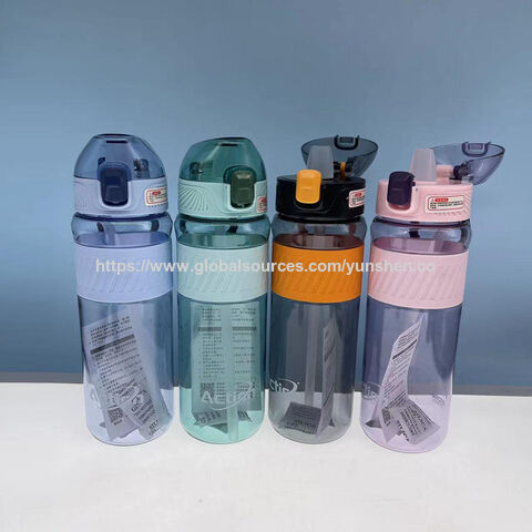 Sport-Wasserflasche aus Kunststoff, 720 ml, Sport-Wasserflasche, Fruchtsaftbecher mit breiter Öffnung, kundenspezifisches Logo, Großhandel, Gym-Wasserflasche