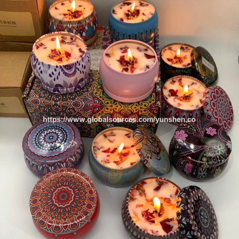 Venta al por mayor de velas con logo personalizado, fragancias para el hogar, fragancias religiosas, velas de pilar, velas enlatadas