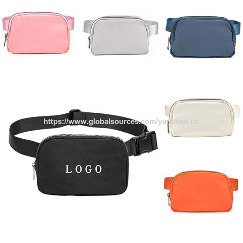 Pochete personalizada de alta qualidade para mulheres, ideal para ioga e esportes, bolsa transversal ajustável para a cintura.