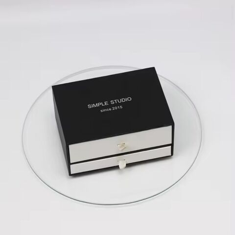 Schiebe-Schmuckschatulle aus Papier und Karton mit individuellem Logo für Manschettenarmbänder