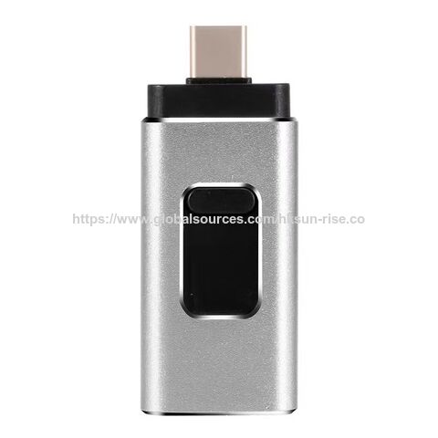 Logo Personalizado 32g 64G 128g 256g 512g USB Flash Drive Pendrive Portátil 4 en 1 OTG USB Flash Drive 16GB USB para Teléfonos Móviles