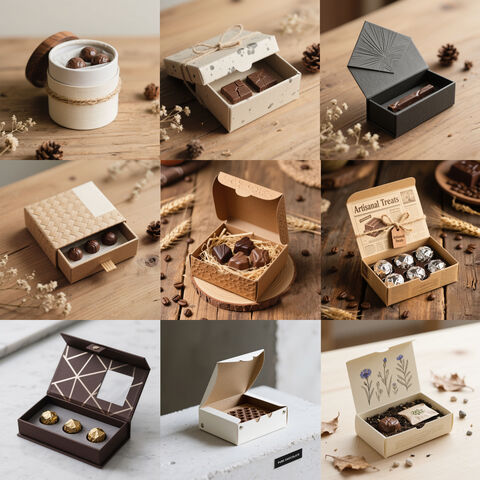 Caja de Regalo Magnética Personalizada para Barra de Chocolate, Empaque con Ventana, Diseño Personalizado en Papel