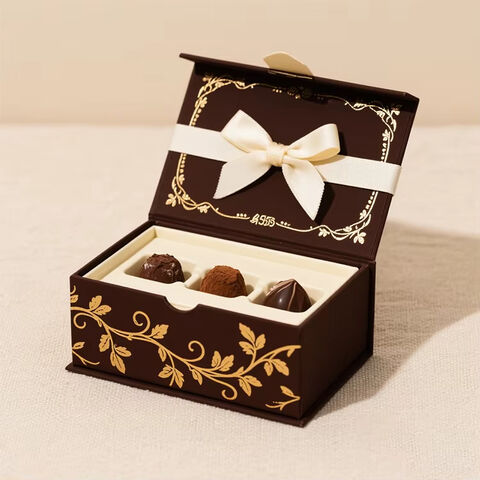 Caja de Regalo Magnética Personalizada para Barra de Chocolate, Empaque con Ventana, Diseño Personalizado en Papel
