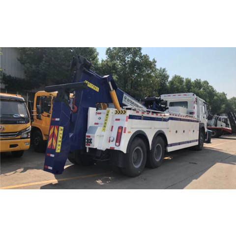 HOWO 6X4 Schwerlast-Kranwagen mit integriertem Abschleppwagen und 20-50T Kapazität für die Bergung von Schwerfahrzeugen und Hilfe bei Autobahnunfällen