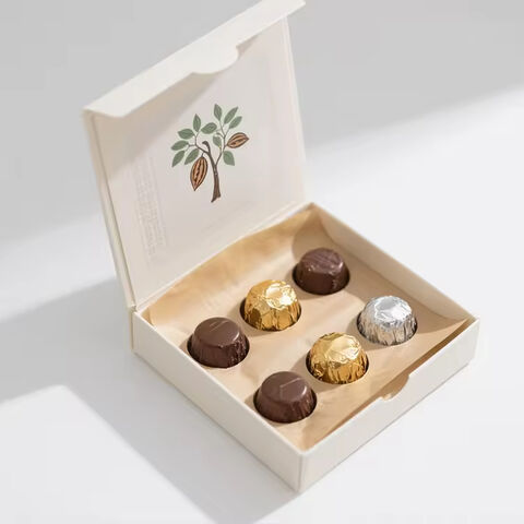 Caja de Regalo Magnética Personalizada para Barra de Chocolate, Empaque con Ventana, Diseño Personalizado en Papel