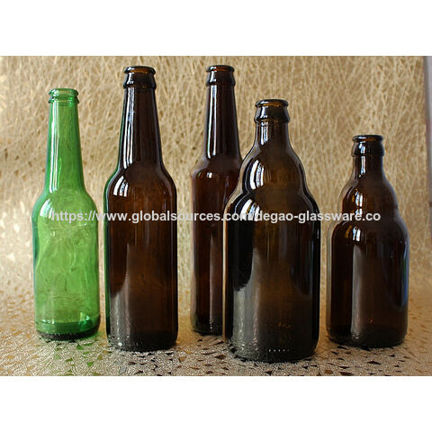 Bouteille de bière en verre ambré de 330 ml