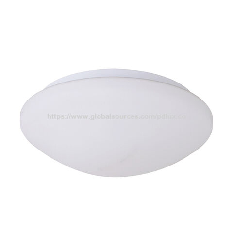 PDLUX PD-IN2006 Plafonniers LED à Détecteur de Mouvement Micro-ondes - Plafonniers en Plastique Ronds Modernes - Mini Plafonnier Intelligent LED avec Canopée