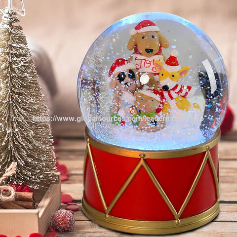 BSCI Fabrik Weihnachts Schneekugel 100mm Musikalischer Santa Wasser Globus