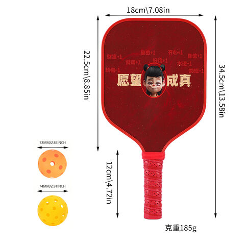 Raquete de Pickleball Portátil para Crianças, Fibra de Vidro, Fibra de Carbono, para Treino e Entretenimento, Aprovada para Faixa Etária Infantil