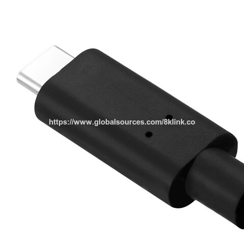 Câble à fibre optique active (AOC) USB-C 10G ultra-plat pour VR, 5m 10m, avec connecteurs mâles USB-C à angle droit, supportant la charge rapide USB3.2 10G 5G
