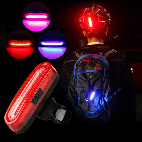 Conjunto de luzes de bicicleta recarregáveis USB super brilhantes dianteira e traseira, lâmpadas à prova d'água para segurança no ciclismo