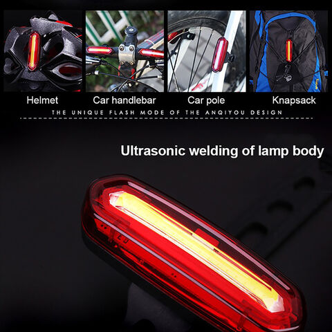 Conjunto de luzes de bicicleta recarregáveis USB super brilhantes dianteira e traseira, lâmpadas à prova d'água para segurança no ciclismo